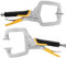 Metal Face Clamps for Woodworking - TOLESA 279mm（27.9 cm）Pocket Hole Jig Clamp Heavy Duty C Clamp Welding Clamps with Swivel Pads Adjustable Vise Grip Clamp,2Pcs