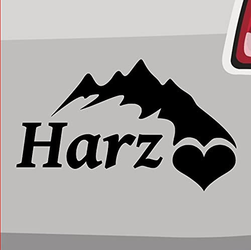 Harz mit Herz Sticker -6 Größen 21 Farben- Vinyl Brocken Thüringen Aufkleber JDM