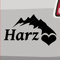 Harz mit Herz Sticker -6 Größen 21 Farben- Vinyl Brocken Thüringen Aufkleber JDM