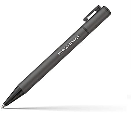 Kugelschreiber mit Gravur - Bachelor Geschenk - einzigartiger Kuli mit Gravur/kleine Weihnachtsgeschenke Kollegen - neuer Job Geschenke - Kugelschreiber blauschreibend - schwarz