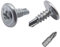 Marcopol Lot de 400 vis cruciformes en acier zingué 4,2 x 13 mm, tête de réglage modifiée, vis auto-foreuse pour tôle, autotaraudeuse (400, 4,2 x 13 mm) Argenté