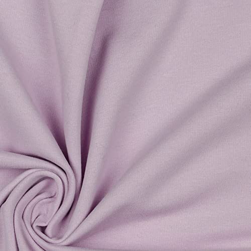 Softsweat Bio Organic ab 0,5m Sweatstoff Soft-Sweat Stoff Baumwolle Oeko-Tex 59 Farben, Farbe:045 - flieder