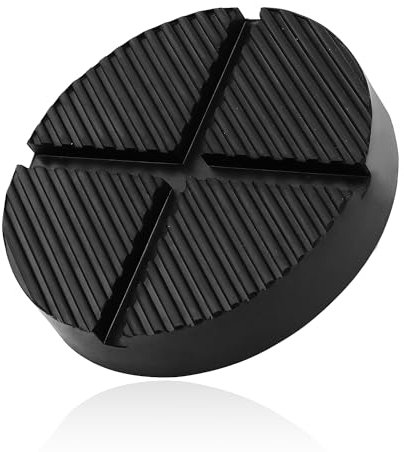 Lyeteung Wagenheber Gummiauflage, Universal Gummiauflage Wagenheber mit Rillen, Universal Bodenwagenheber Gummi Pad, für Wagenheber und Hebebühnen
