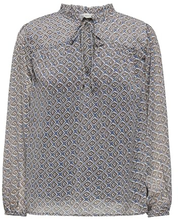 Only Onlditsy L/S Blouse WVN Noos pour Femme, Naval Academy/AOP:koma Graphic, XS