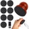 lasuroa Dog Nail File, Wooden Dog Nail Scraper Dog Scratch Pad with 7pcs Replaceable Sandpaper & Cleaning Brush Stress Free Dog Nails Grinder Board Trimmer for Pets Dogs Cats