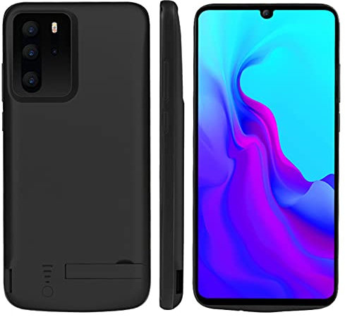 Battery Case for Galaxy Note 20, 6000mAh Batteri Charger Cases for Samsung Galaxy Note 20 6.7 Rechargeable Extended External Backup Power Bank Charging Protective Cover,Add Extra Juice,Black