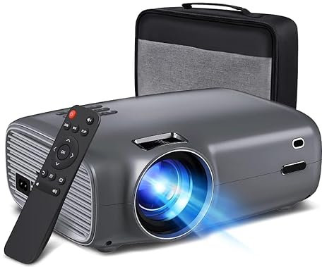 Projector for Bedroom, Mini Projector 1080P, Portable TV Projector HD 5000 Lumen, Home Video Projector with HDMI Port Speaker Compatible with Fire Stick, Laptop, iPhone, Android Smartphone