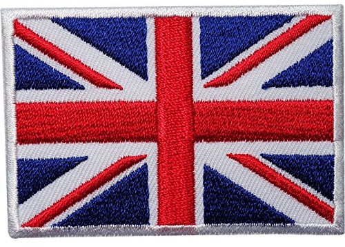 UK Flag Embroidered Iron/Sew On Union Jack Patch United Kingdom Badge Transfer