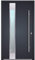 Haustür Welthaus WH75 RC2 Premiumtür Aluminium mit Kunststoff LA150Tür 1100x2100mm DIN Rechts Farbe aussenanthrazit 7016 Innen weiß außengriff BGR1400 innendrucker M45 Zylinder 5 Schlüßel