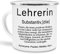 Tassendruck Tasse mit Definition Lehrerin - Wörterbuch/Geschenk-Idee/Dictionary/Beruf/Job/Arbeit/Emaille klein