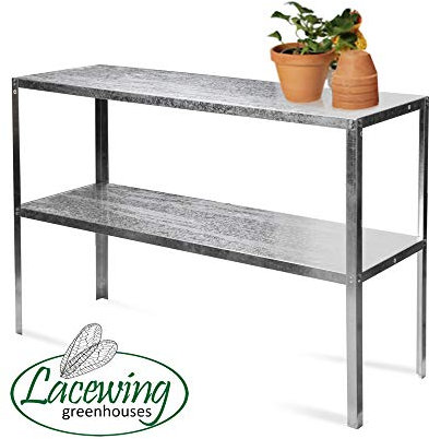 Lacewing 3' 10 Essential 2 Tier Greenhouse Staging Set of 2