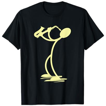 Saxo Man Jazz Music Saxofón Jugador Músico Camiseta