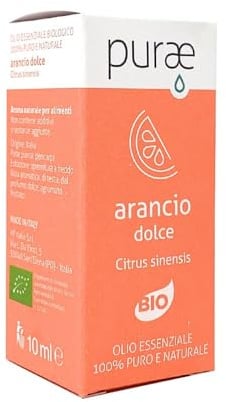 Purae Oli Essenziali - Arancio Dolce Citrus Sinensis Bio, 10ml