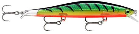 Rapala Unisex-Adult Ripstop Angelköder-Angelzubehör mit Zweiteiliger Tauchschaufel-Süßwasser Spinnköder-Lauftiefe 1,3-1,6m-Fischköder 12cm, 14g-Hergestellt in Estland-Firetiger