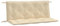 vidaXL Gartenbankauflage 2 STK., Bankauflage Bankkissen Outdoor, Polsterauflage für Gartenbank, Sitzkissen Rückenkissen, Beige 120cm Oxford-Gewebe