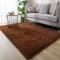 Jyswx Shaggy Teppich Wohnzimmer - Hochflor Flauschig Teppiche Waschbar - Moderne Langflor Teppich für Wohnzimmer, Schlafzimmer, Korridor, Schlafsaal, Größe:200 x 300 cm, Farbe: Kaffee