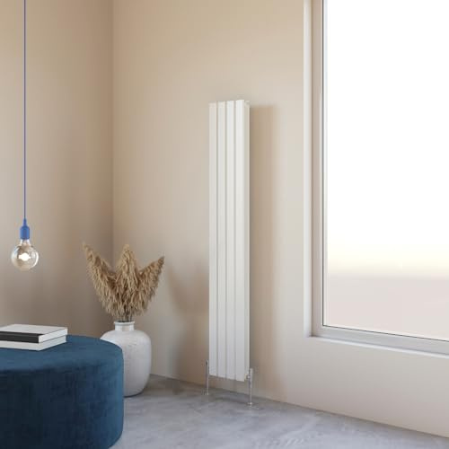 Flat Panel Radiator 1600x272mm Vertical Design Double Tall Upright White Central Heating Rad UK