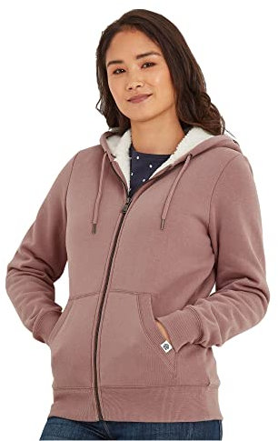 TOG24 Finch Womens Full Zip Supersoft Sweatshirt Hoody with Sherpa Lined Body and Hood