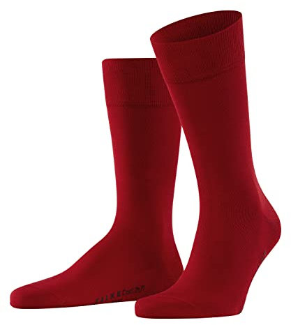 FALKE Cool 24/7 M So cotone tinta unita 1 paio, Calzini Uomo, Rosso Scarlet 8228, 43-44