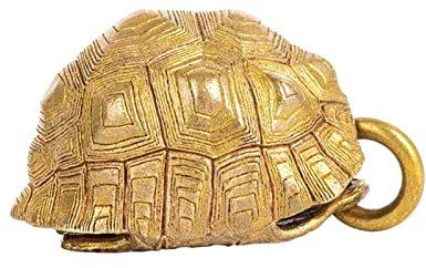 joyluckycat Schildkröte Muschelglocke Messing Keychain Anhängerauto Hängen Kreative Persönlichkeit Geschenk