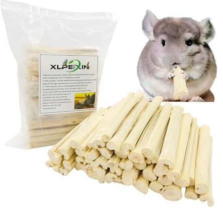 XLpeixin 300g Snacks Sweet Bamboo Chew Toy for Rabbits Chew Sticks for Hamster Chinchilla Guinea Pig,Molar Treats Snack for Small Animals