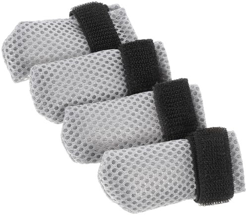 Hemobllo Lot de 4 cache-griffes pour chat - Protection contre les rayures pour chats - En maille respirante - Pour la seringue pour chat
