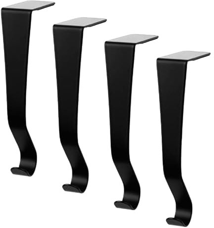 Weihnachtsstrumpfhalter, 4 Stück Kaminhaken Kaminhaken, geeignet für Kamin, Regal, Girlande, Strumpf, verhindert Kratzer auf der Oberfläche