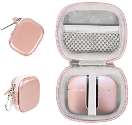 Alltravel True Wireless Earbuds Case Compatible with TAGARY, TOZO Wireless Earbuds Like T6, T12, TA, NC9, NC2 (Rose Gold)