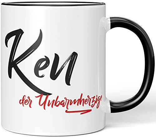 JUNIWORDS Tasse, Ken, der Unbarmherzige, Schwarz (5254569)
