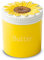 Butterdose mit Sonnenblumen-Motiv, französische Butterdose, Keramikbecher, Butterhalter mit Wasserlinie, rutschfestes Design