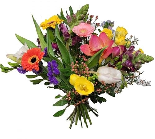bunter Blumenstrauß - Sommer - Mit Wasserversorgung Verschenken