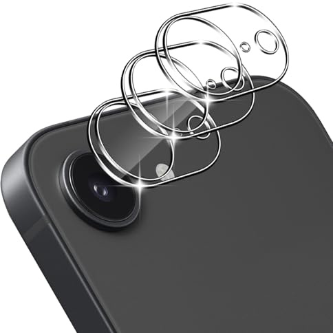 Yenwen Kameraschutz für iPhone 17e für Panzerglas, 3 Stück Kamera schutz für iPhone 17 E, HD Klar Linse Folie 9H Härte Schutzglas Volle Bedeckung Glass Kamera