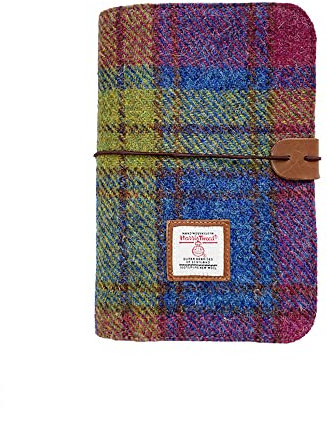 Harris Tweed A6 Notizbuch Binder 6 Ringe, Wollstoff Softcover Nachfüllbar A6 Binder, 80 Seiten für A6 Nachfüllpapier und A6 Planer Einlagen, Notizbuch Journals zum Schreiben, A6 Größe 80 Seiten