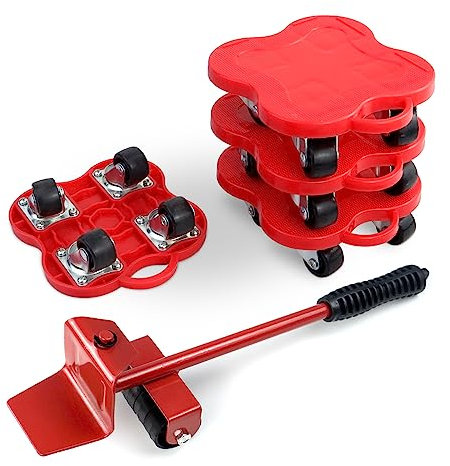 Fatiya Furniture Lifter 4 Wheels Moving Dolly for Heavy Duty, 360 Rotation Wheels Furniture Mover Dolly, Wheel Dolly Set of 4 in Home Warehouse for Refrigerator Sofa Cabinet, Maximum Load 1102lbs