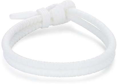 Metzm Adjustable Silicone Nautical Surfer Braided Rope Bracelet for Men Women - Waterproof Rubber Sports Couples Bracelets Gifts