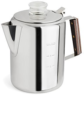 Fox Run Rapid Brew Kaffee-Perkolator aus Edelstahl, 9 Tassen