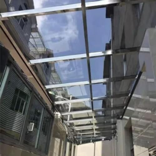 Greenhouse Outdoor Glassfiber Daylighting Panels, Polycarbonate Roofing Sheet, UV Protection Rainproof Roof Cladding for Greenhouse Canopy Carport Stadiums Shelters, Easy to Cut ( Size : 4x65.6ft )