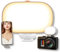 aLLreLi Phone Light Clip, Rechargeable Selfie Light with 600mAh Battery, Adjustable 3-Mode Light Temperature, Portable Clip-On Ring Light for Selfies, Videos, and Makeup