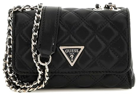 GUESS Giully Mini 2 Compartment Convertible Flap XS Black
