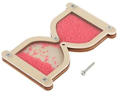 FLCPJGV Sablier En Bois Montessori Busy Board Matériel D'apprentissage Des Compétences de Base Activités D'enseignement Précoce pour Les Enfants D'âge Préscol, ROSE