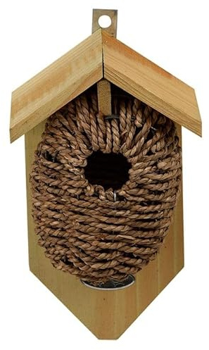 Esschert Design | Nistkasten Nistbeutel Zaunkönig | Seegras | 26x15x10 cm