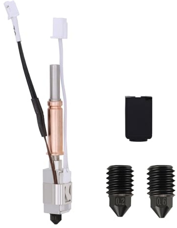 Upgrade Hotend Kit für Kobra 3, 24V 60W Keramikheizung, Druckkopf, Hot End Kit mit 0,2/0,4/0,6 mm Düse aus gehärtetem Stahl für Kobra 3, Kobra 3 Combo