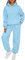 Zweiteiler Damen Winter Tracksuit Set - Langarm Hoodie Mit Jogger, Rundhalsausschnitt, Zweiteiliges Outfit, Trainingsanzug, Weich Baumwolle Hausanzug, Blau, XL