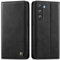 GUCASBE Handyhülle für Samsung Galaxy S23 5G Hülle Premium PU Lederhülle für Samsung S23 Wallet Flip Case mit Kartenfach Standfunktion RFID Schutzhülle Klapphülle für Galaxy S23 5G, Schwarz