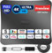 TV Aerial Indoor - Digital Freeview TV Aerial 380 Miles Range & 360° Reception, TV Antenna Support 4K 1080P HDTV & 16.4 ft Coax Cable