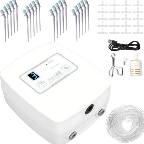 Automatic Watering System, Irrigation System Kit with App Remote Control, Customisable Interval & Water Timer,4 Pressure Setting 2.5 Long Distance, Plant Watering Devices for Indoor