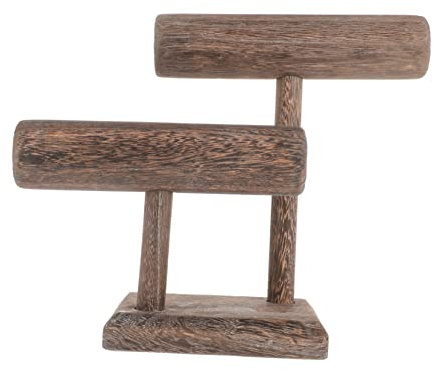 VALICLUD Stöckiger Holzarmbandständer Schmuckhalter Organizer Für Armbänder Uhren Halsketten Und Mehr Präsentieren Und Aufbewahren Ordentlich Und Leicht Zu Finden