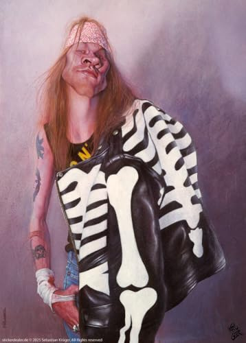 Aufkleber Sticker Axl Rose by Krüger ca. 14x10 cm
