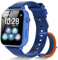 Smartwatch Kinder 4G - Smart Watch Uhr für Mädchen Jungen mit GPS, Telefon Anruf, Videoanrufen, Chat, SOS, Spiele, Schrittzähler, Wecker, Kinderuhr Telefonieren für Kids 4-12 Jahre Geschenk, Blau