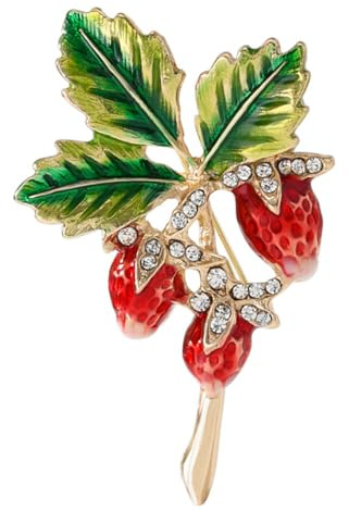 Natürliche Kristalle Tannenzapfen-Brosche, tragbar, Legierung, Schmuck für Kleider, Mäntel und Oberbekleidung, Legierung, Strass, modische Anstecknadel